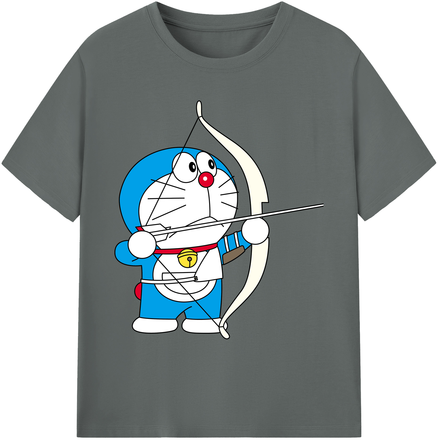 （画像用） ドラえもん Doraemon 綿100％ メンズ半袖Tシャツ｜肌触りやわらか＆通気性